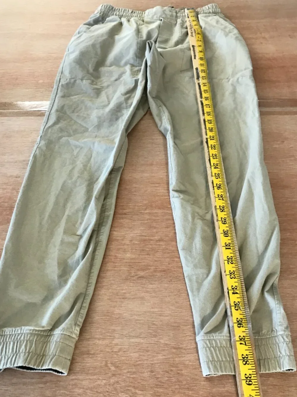 Lululemon ABC Athletic Jogger Men M Brown Mid Rise Zip Pocket Tie Waist Sports